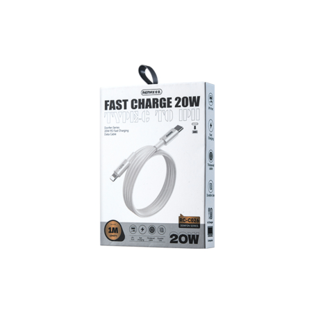 Câble USB-C / Lightning Charge Rapide 20W REMAX Dofon Series RC-C026 - 1M - Blanc — REMAX · Smarty Paris 18e